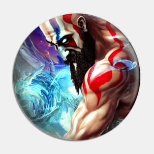 GOW KRATOS GRAFFITI STYLE Pin