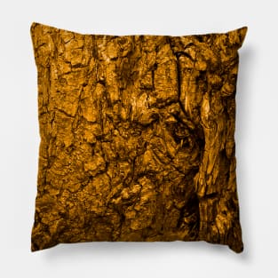 Bark in gold color Pillow