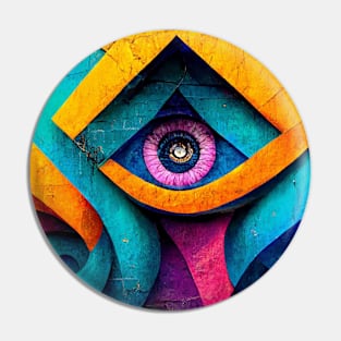 Colorful Sacred Geometry Pin