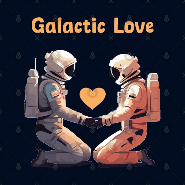 Galactic love - Astronauts in love by Patterns-Hub