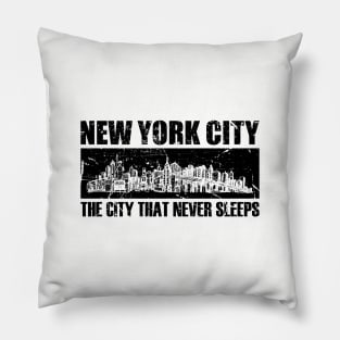 New York City Never Sleeps Pillow