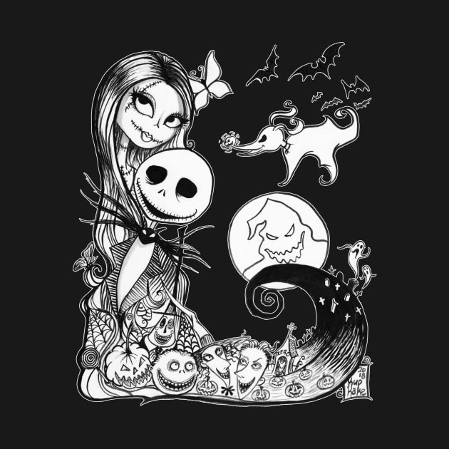 Jack and Sally's Nightmare by KupKake1313