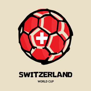 Switzerland Football Country Flag T-Shirt