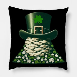 Shamrock And Rock Saint Patricks Day Pillow