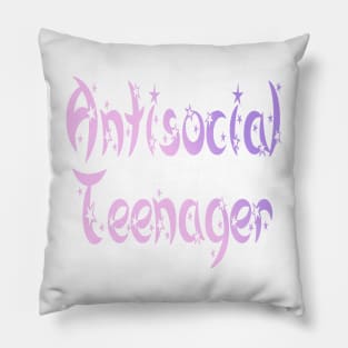 Antisocial Teenager V4 Pillow