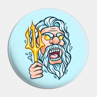 Poseidon Greek Mythology God of Sea Pin