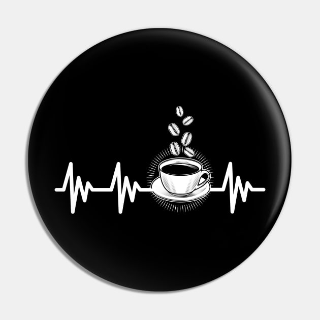 Coffee Heartbeat Pin by letnothingstopyou