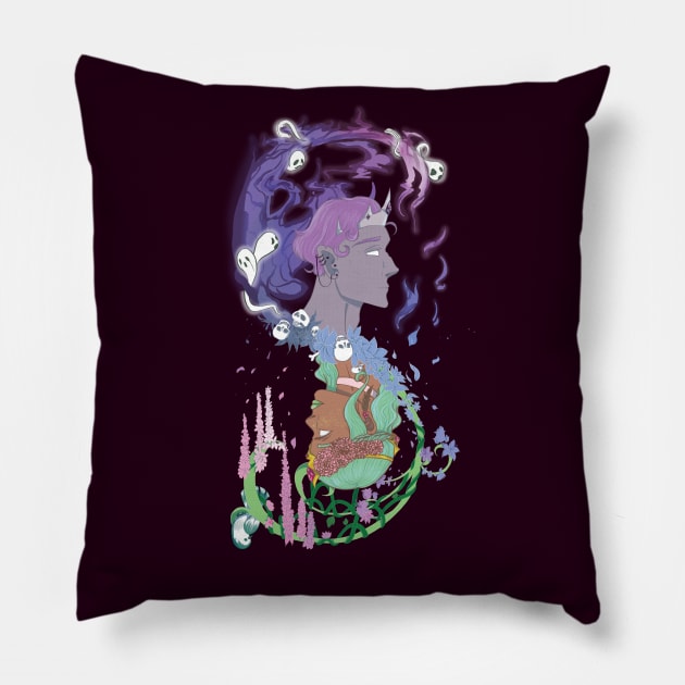 180 (Hades Up) Pillow by magicpretzel