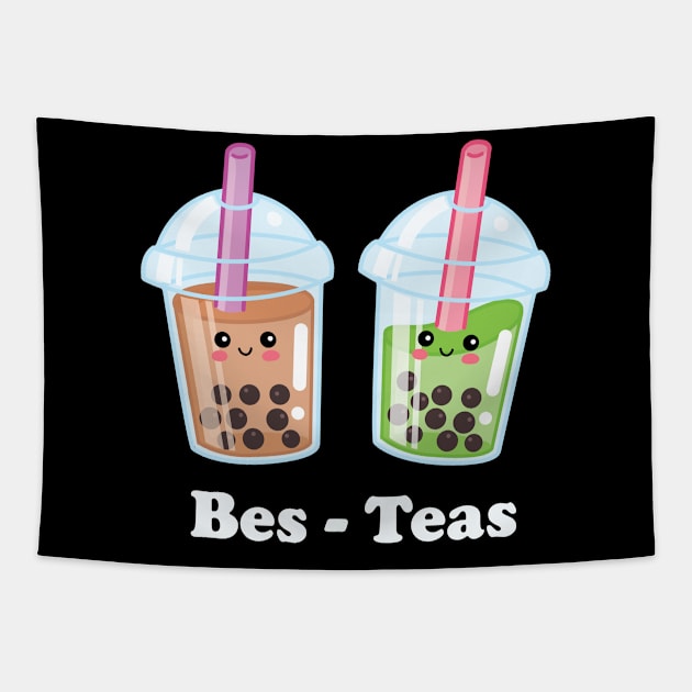 Cute Boba Bes-Teas Tapestry by SuperrSunday