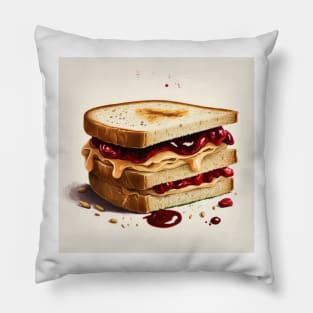 Peanut Butter and Jelly Sandwhich Pillow