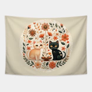 Bumped cats Tapestry