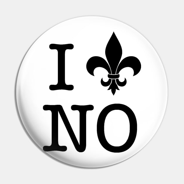 I Fleur de Lis New Orleans Pin by KyleHarlow