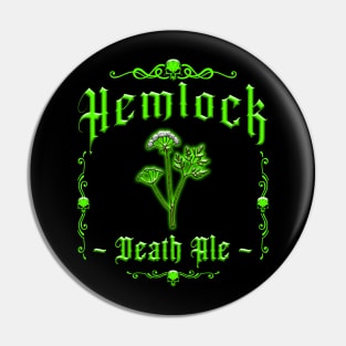 HOMICIDAL BEVERAGES - HEMLOCK DEATH ALE Pin