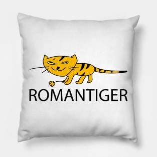 Funny tiger as a romantic Pillow
