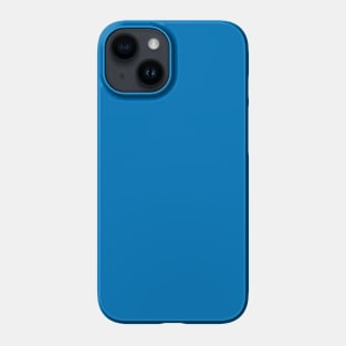 Solid Deep Cobalt Blue Color iPhone Case by PodArtist