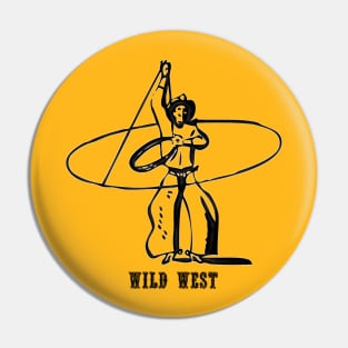 Western Era - Wild West Cowboy with Lasso 1 Pin