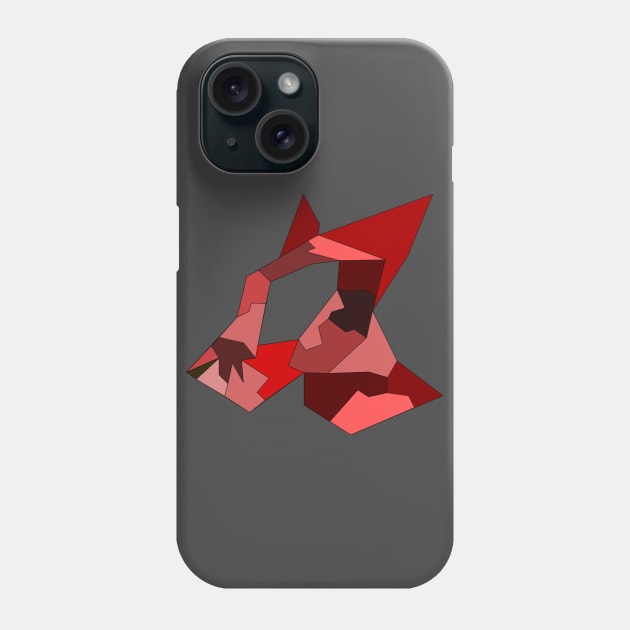 Origami Wolf Head Phone Case by Rigel401