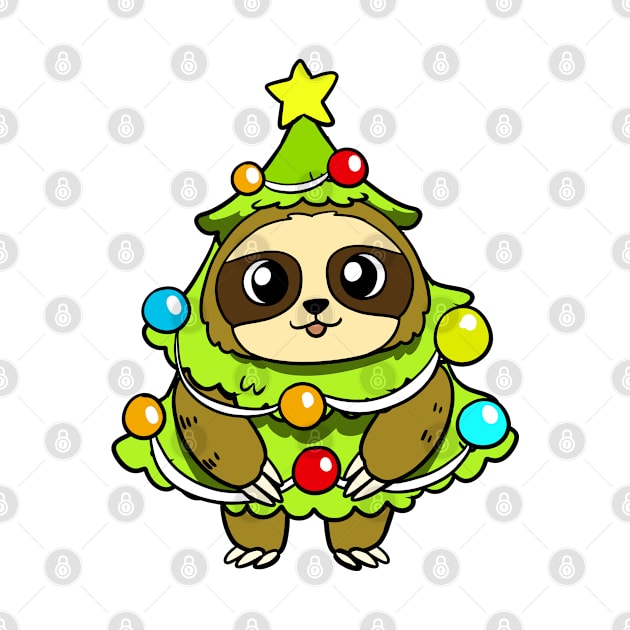 Christmas Sloth by WildSloths