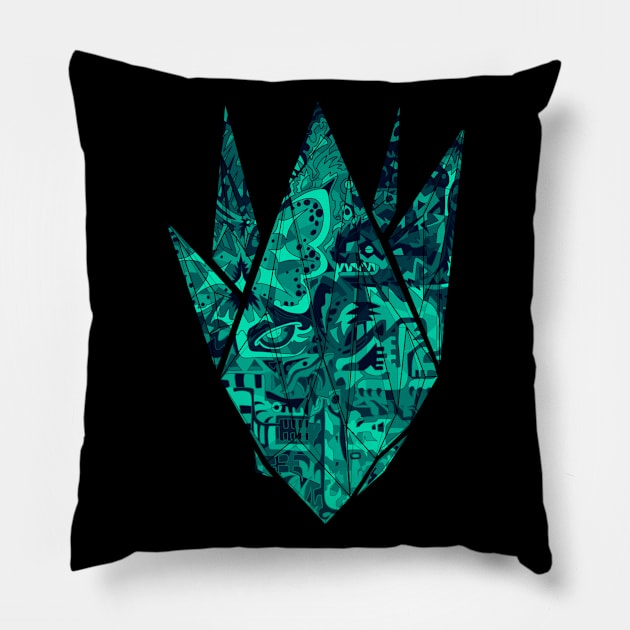 Frozen Hunt Pillow by paintchips