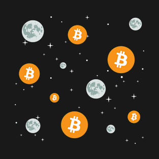 Bitcoin Moon Pattern: Embrace the Crypto Revolution T-Shirt