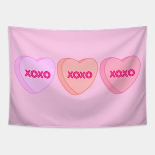 Valentine XOXO Conversation Hearts Tapestry