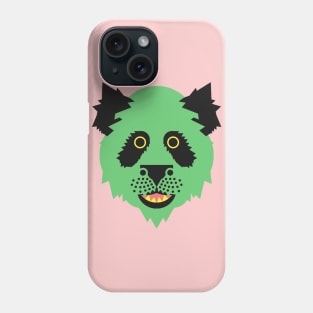 Panda Face Green Phone Case