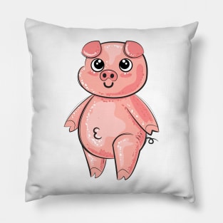 Cute Pig Art Pillow