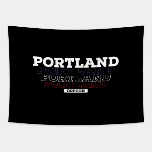 Portland Oregon USA Vintage Tapestry