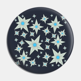 Silver Stars Pin