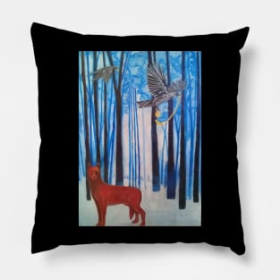 Lobo rojo Pillow