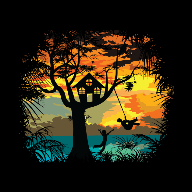 Sunset Silhouette by zomboy