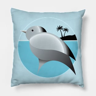 Cute garden birdies :Tropical island Pillow