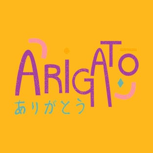 Arigatou text japanese T-Shirt