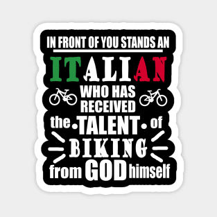 Italian Biking Downhill Cycling Gift Magnet