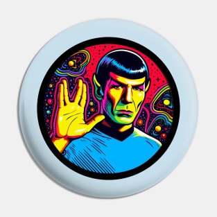 Blacklight Spock Pin