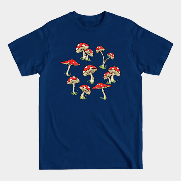 Speckled Mushroom Pattern - Mushroom - T-Shirt