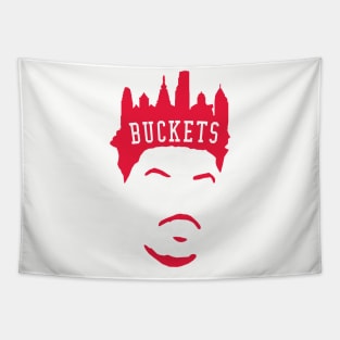 City of Buckets (red) Tapestry