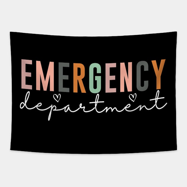 Emergency Department Emergency Room Nurse Healthcare Tapestry by Flow-designs