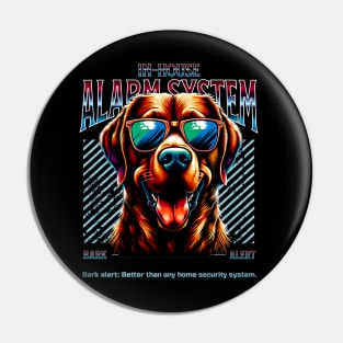 Bark Alert Chesapeake Bay Retriever Dog Pin