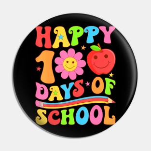 Happy 100Th Day Of School Teacher 100Days Of School Boy Girl Pin