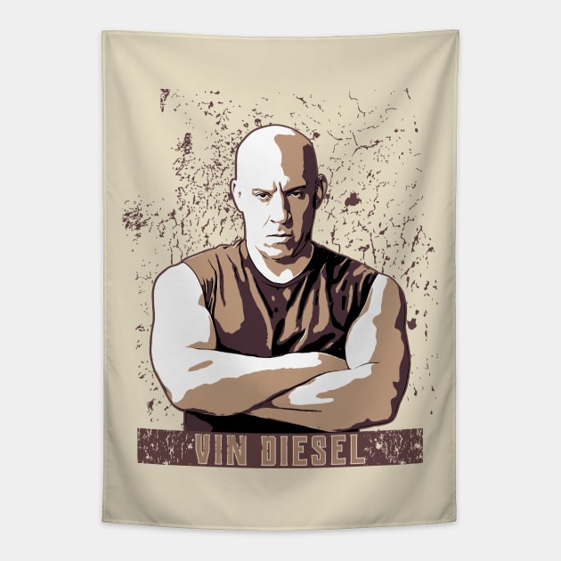 vin diesel Tapestry by Nana On Here