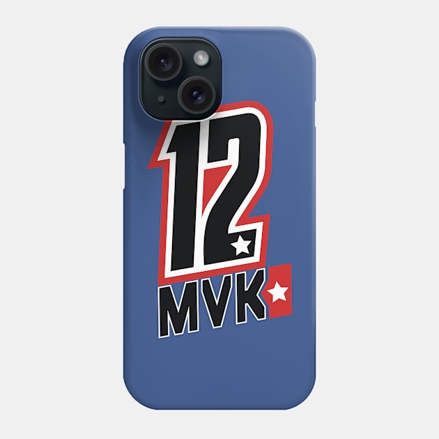 Maverick Viñales 12 Motorcycle Racer Phone Case by CGD