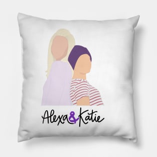 Alexa and Katie logo design Pillow