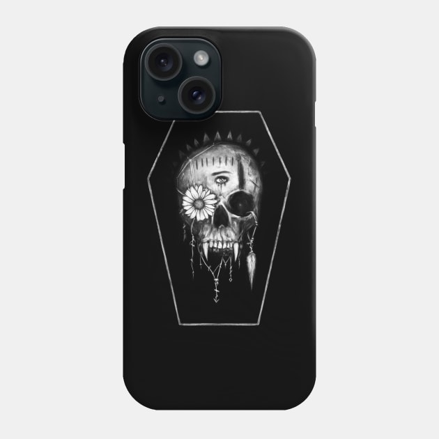 Vampire Skull Phone Case by justingedak