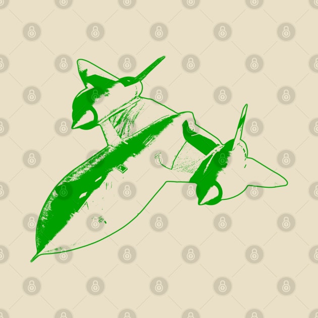 Lockheed SR-71 Blackbird - Green Design by PlaneJaneDesign