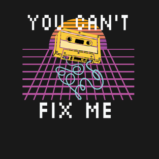 Vaporwave Aesthetic 8 Bit Retro 80s Broken Cassette T-Shirt