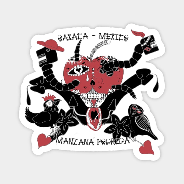 Manzana Podrida Logo! Magnet by Eco Erotic