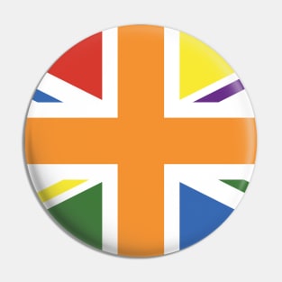 LGBTQ+ RAINBOW PRIDE UK FLAG (UNION JACK) - RAINBOW PRIDE FLAG Pin