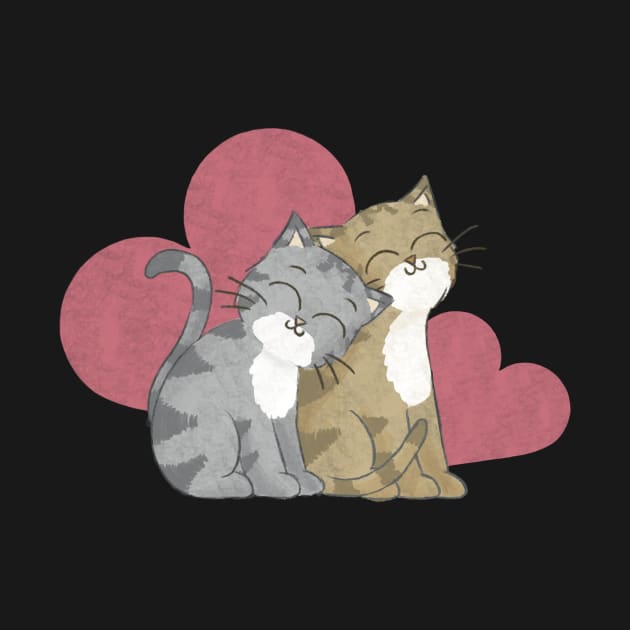 Cats in love by AbbyCatAtelier