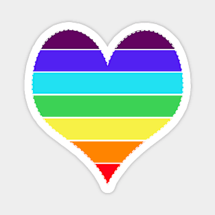 Rainbow Heart Magnet